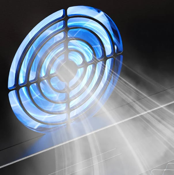 Exhaust vent showing the air flow.