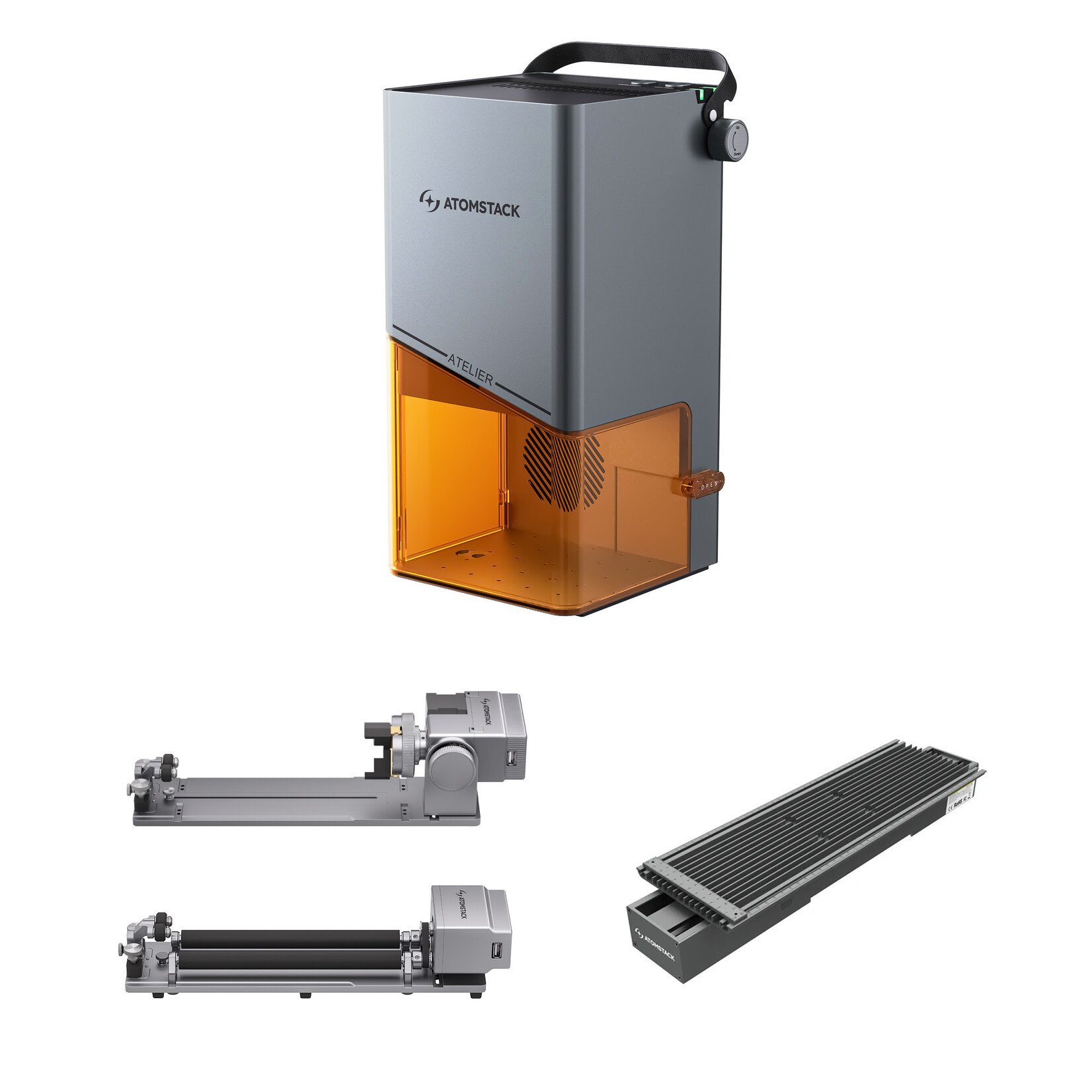 AtomStack Atelier Laser Engraver - 12 W Diode Galvo