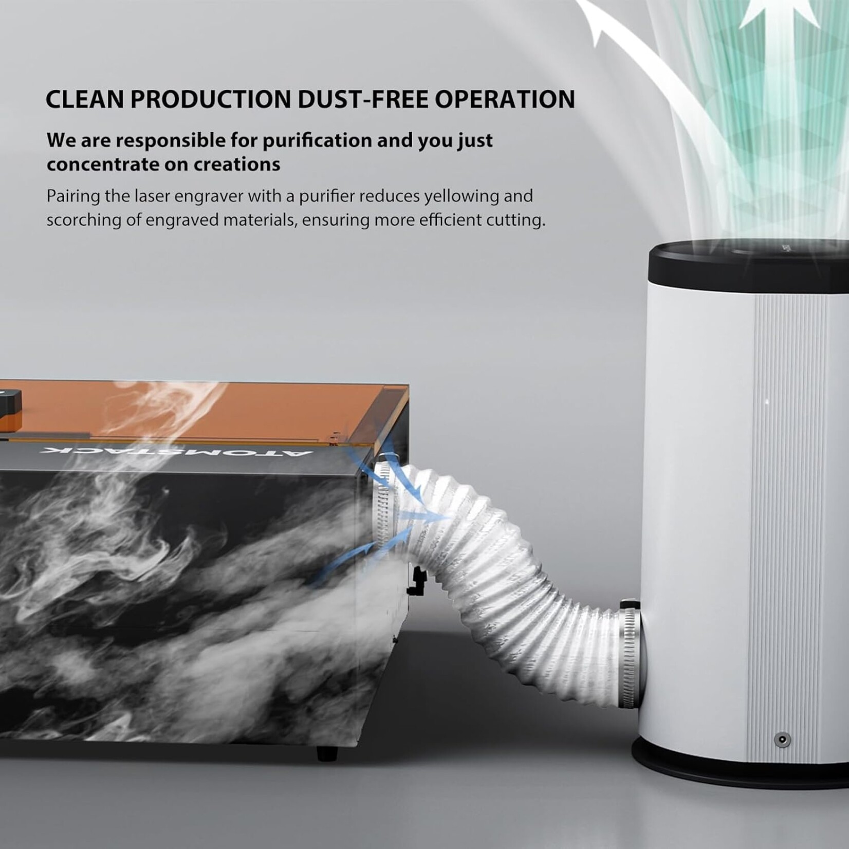 AtomStack D3 Desktop Air Purifier