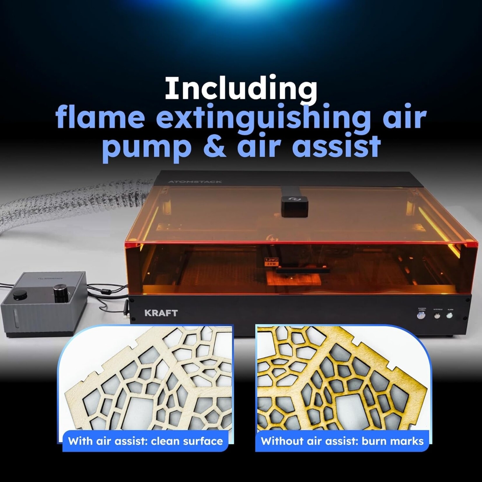 AtomStack Kraft Laser Cutter - 40 W Diode