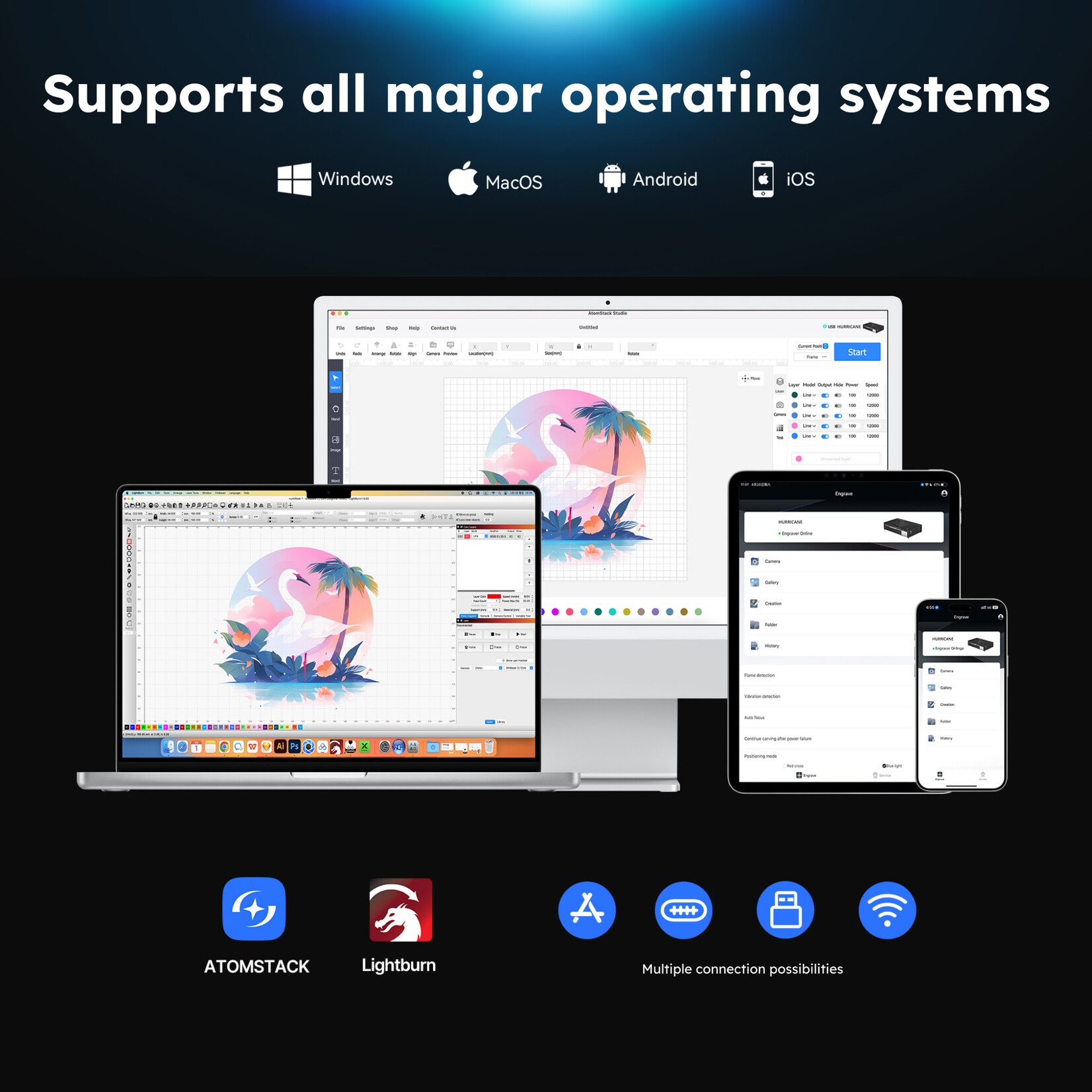 AtomStack Kraft Laser Cutter - 40 W Diode