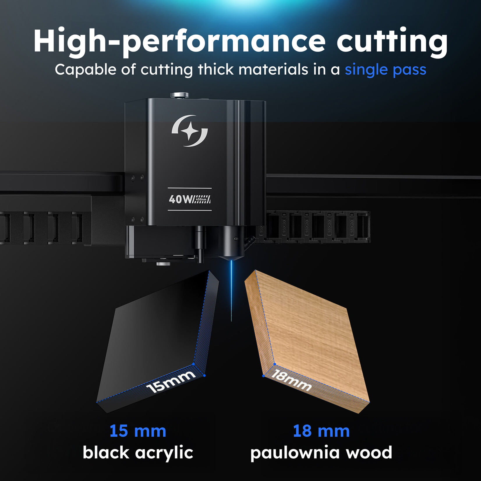 AtomStack Kraft Laser Cutter - 40 W Diode