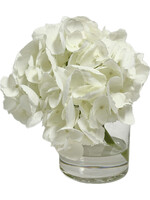 Hydrangea x1 in 4" Cylinder-White ($70 List)