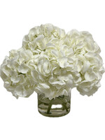 Hydrangea x7 in 6" Cylinder-White (WM2)