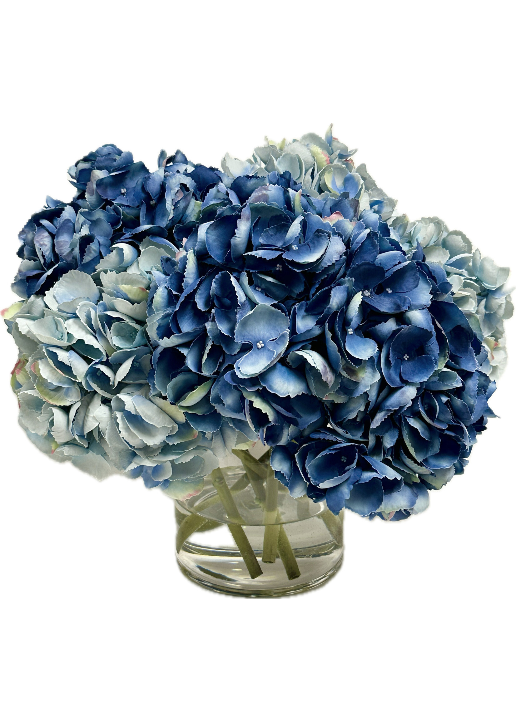 Hydrangea x7 in 6" Cylinder-Blue & Light Blue (WM2)