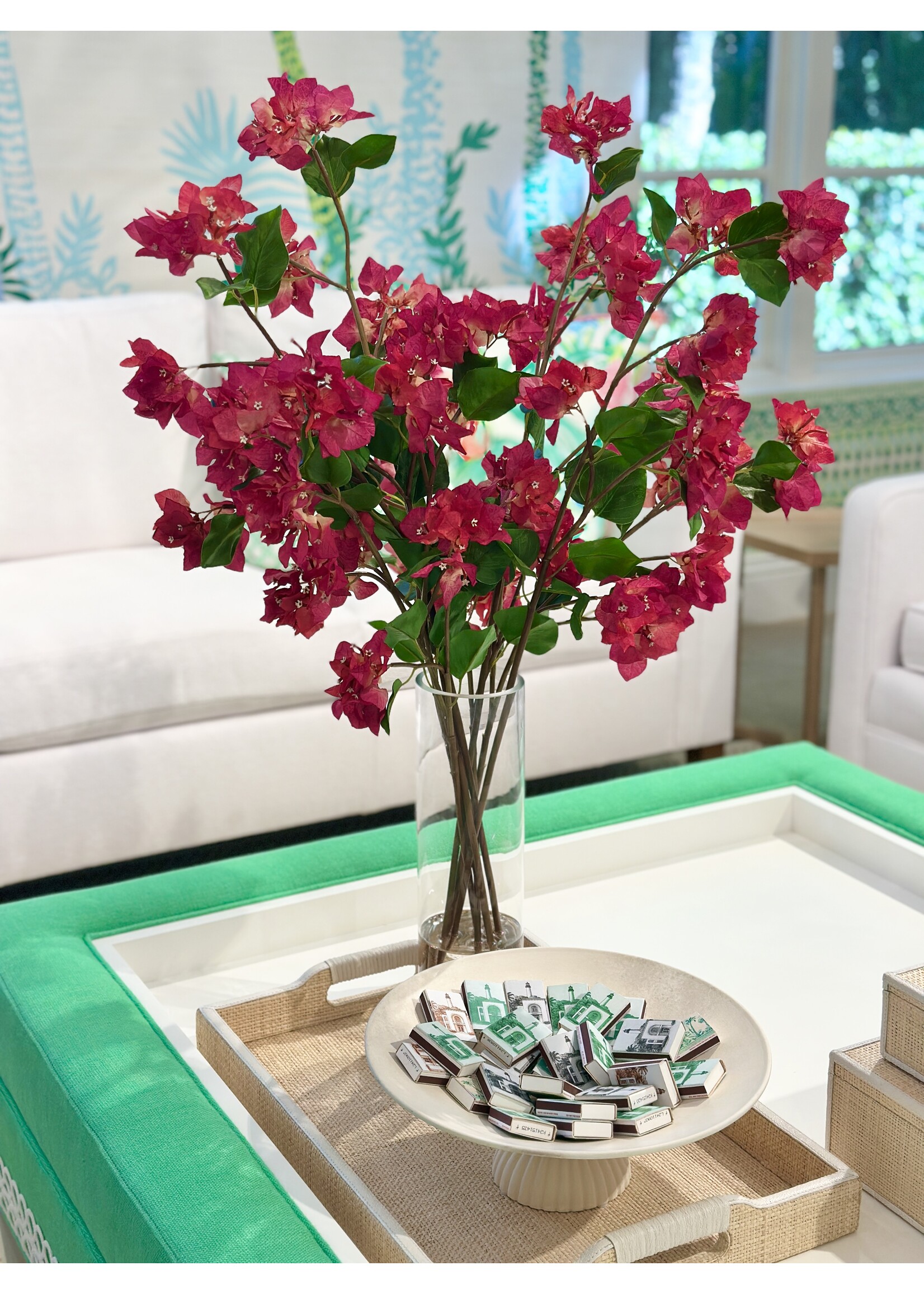 Bougainvillea in 14"H  Cylinder (WM2)