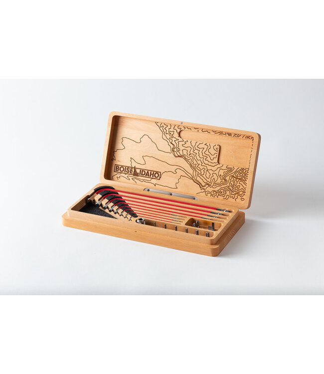 Silca Silca HX-One Hex Wrenches and Drive Tool Kit w/ Wood Case: Tri Town Custom