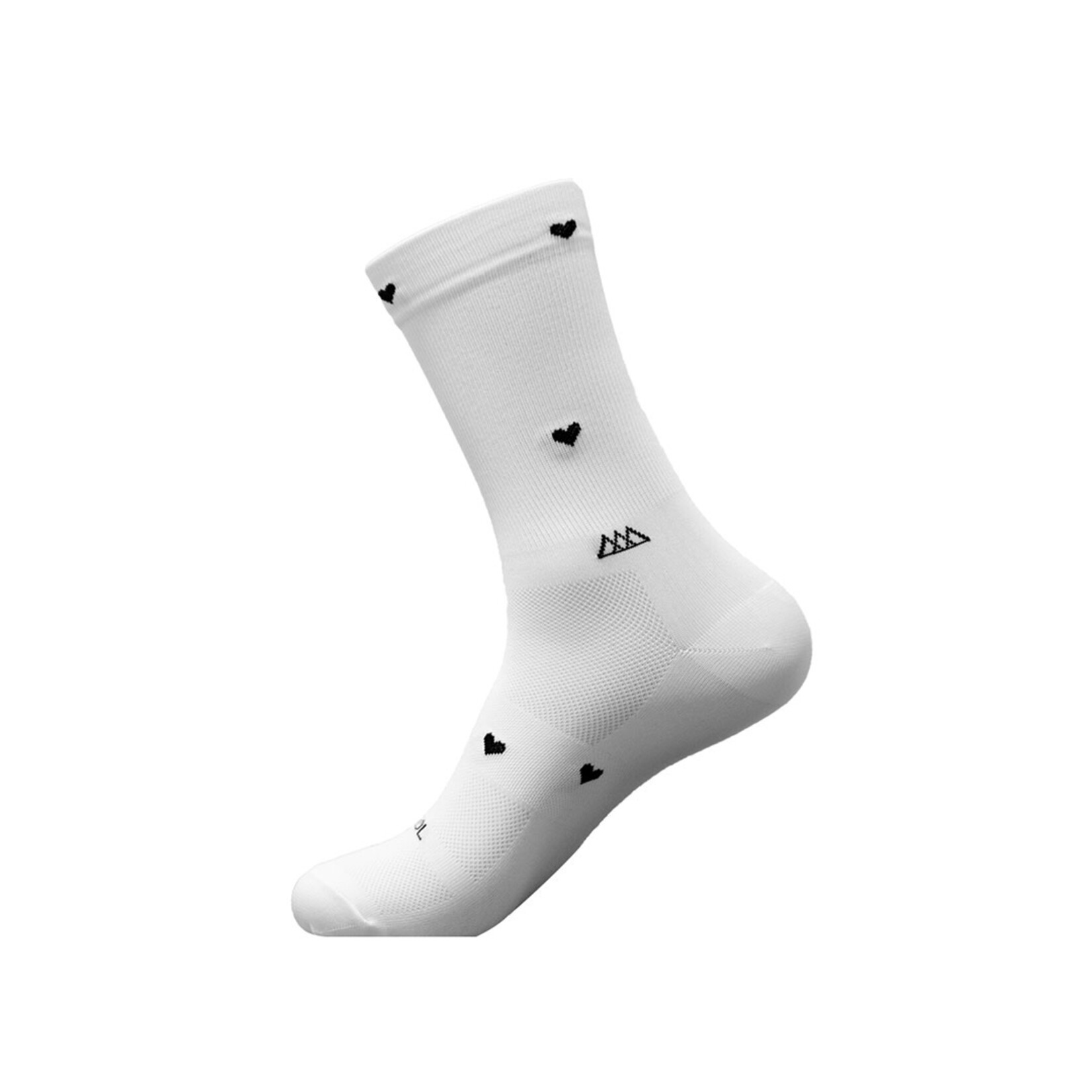 Huizapol Calcetas Huizapol Heart Blanco Negro S/M