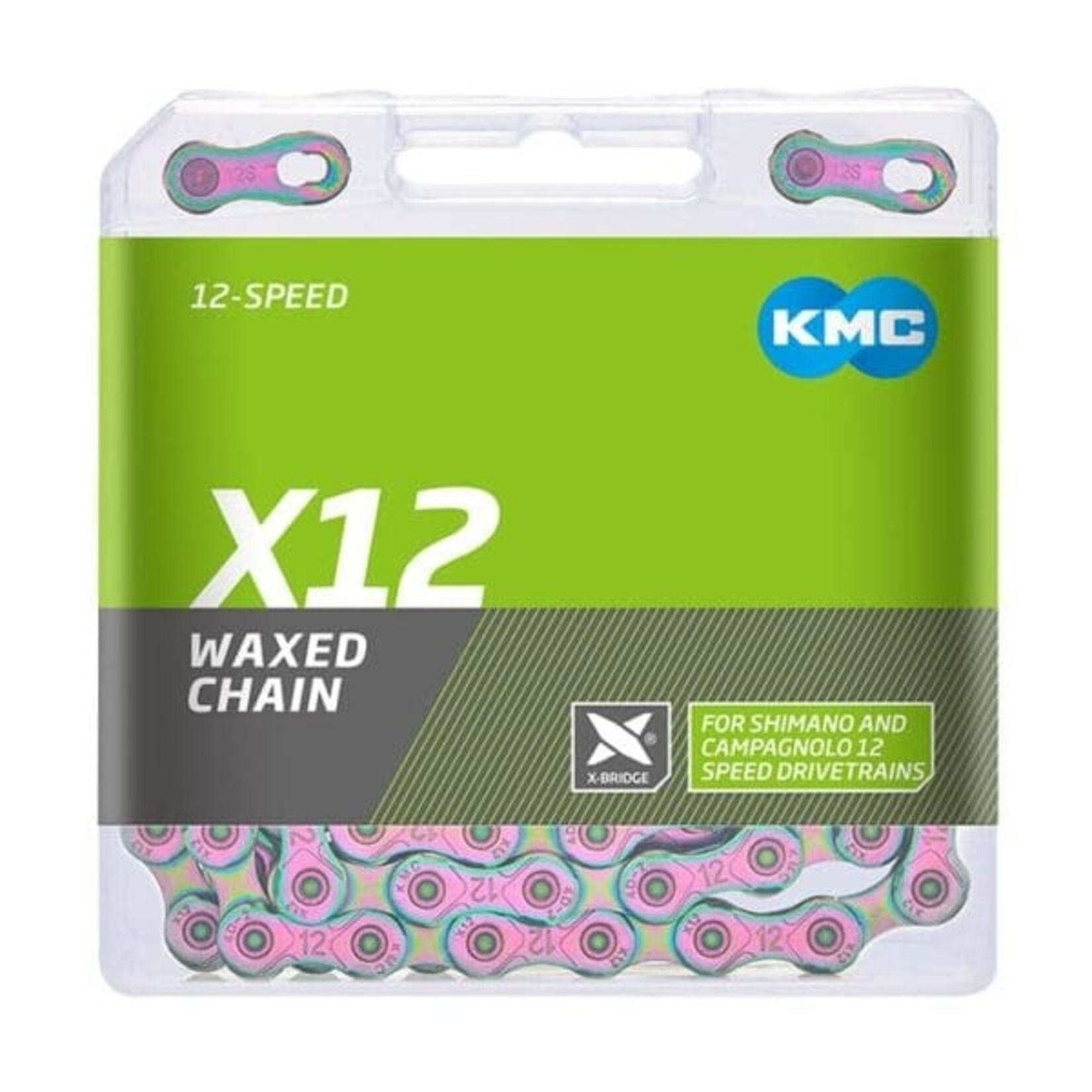 Kmc Cadena KMC 12v X12 Go WAX Plata 126E
