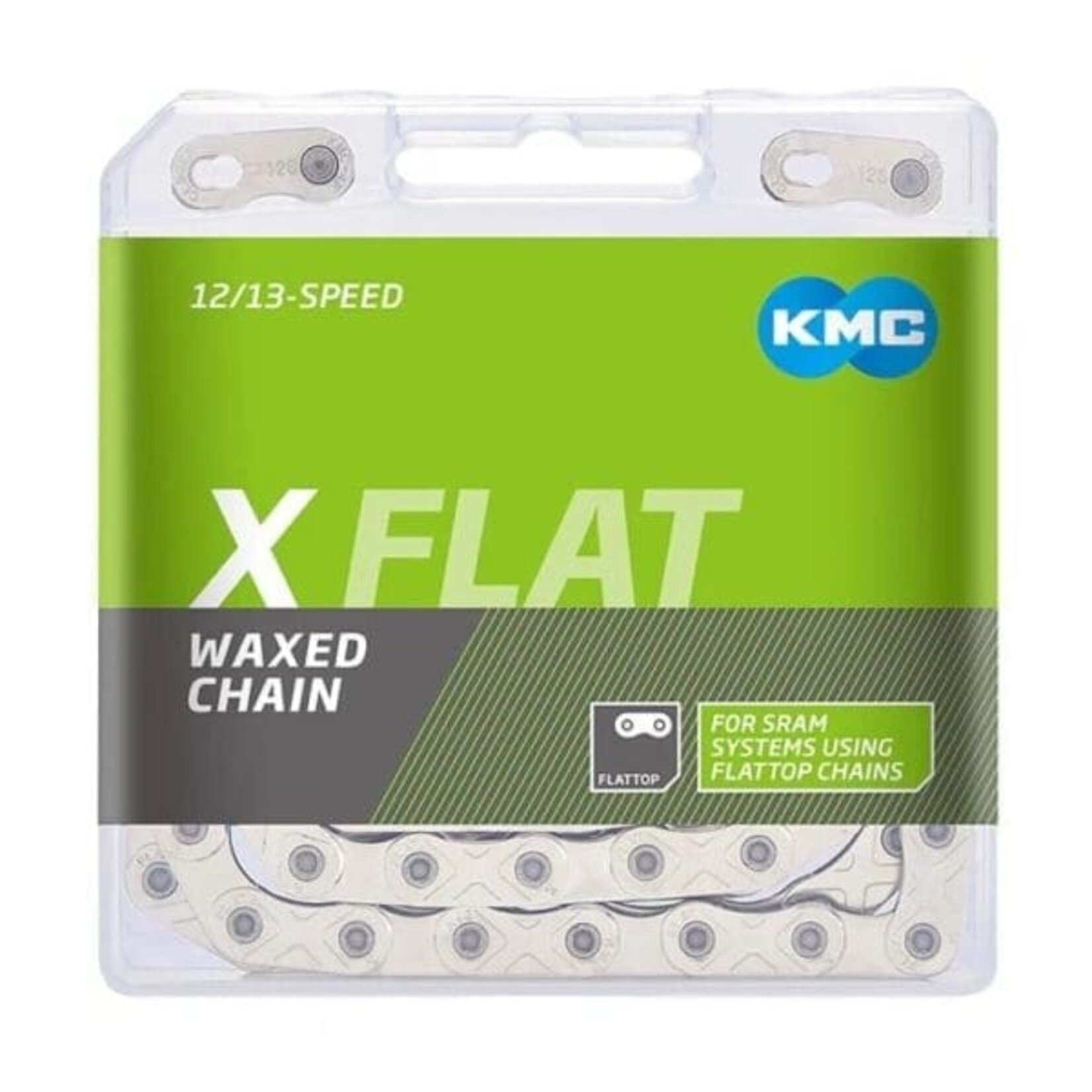 Kmc Cadena KMC 12v XFLAT Chain Go WAX Plata 126E