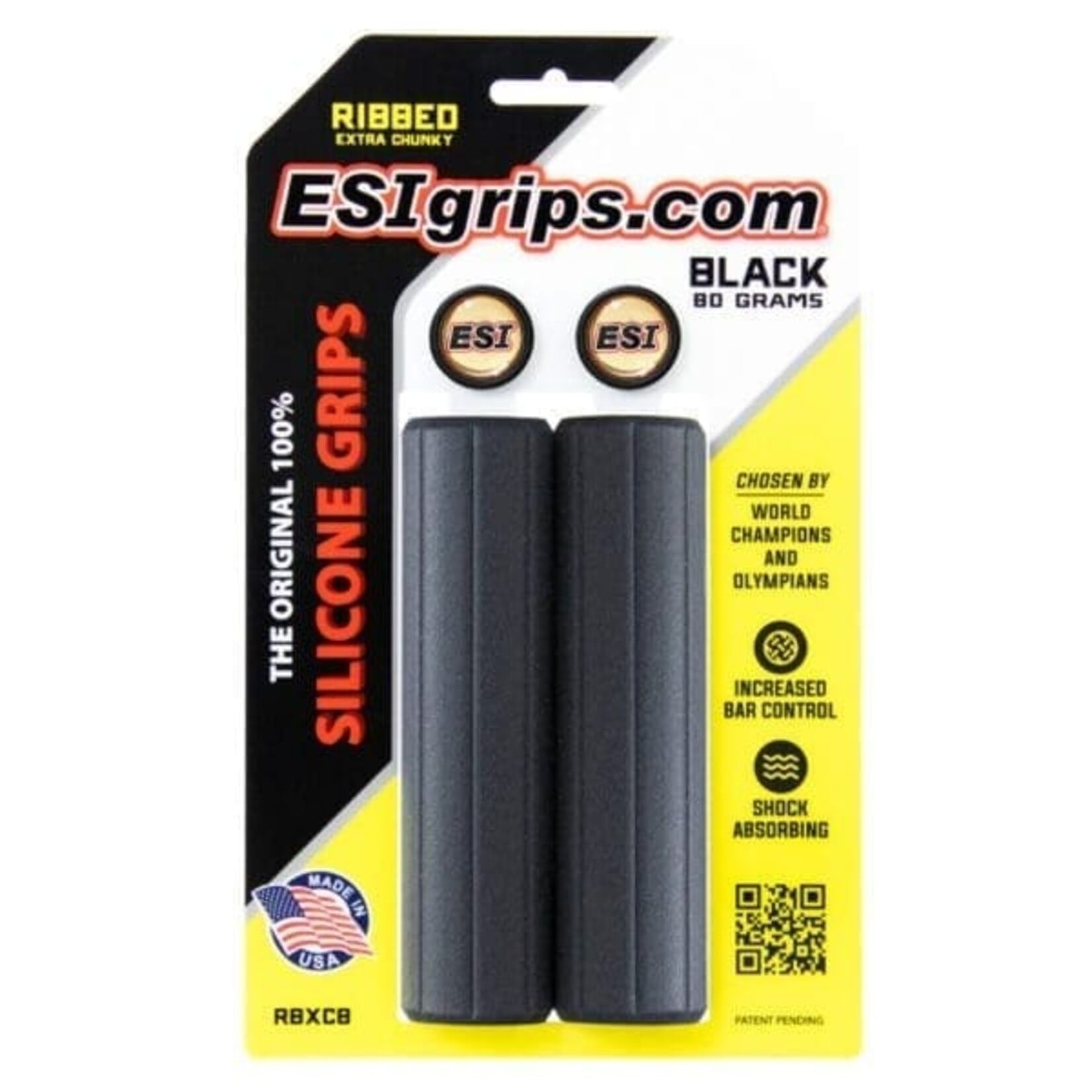 Esigrips Puños Esigrips Ribbed Extra Chunky Negro