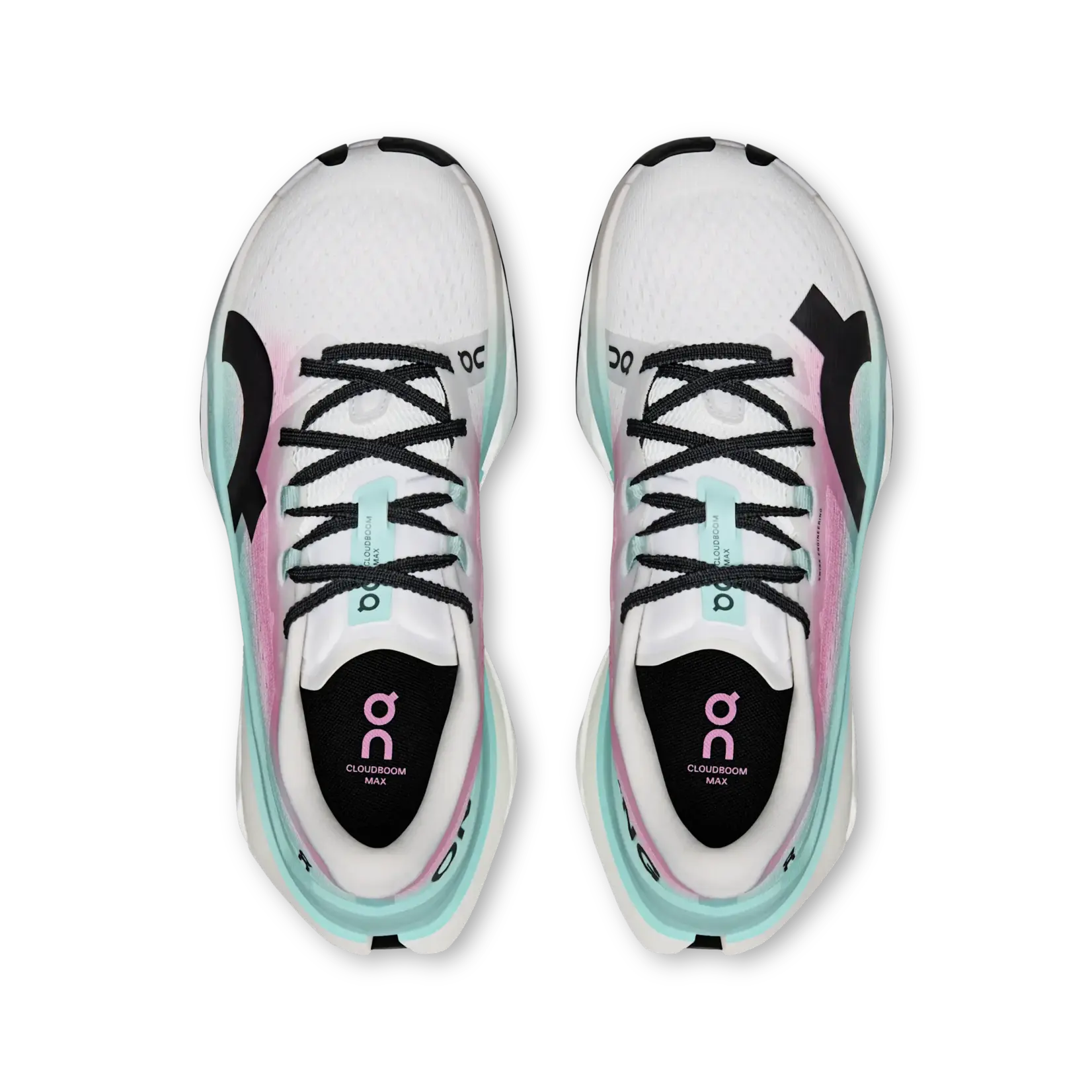 On Cloud Cloudboom Max - White/Celeste Mujer