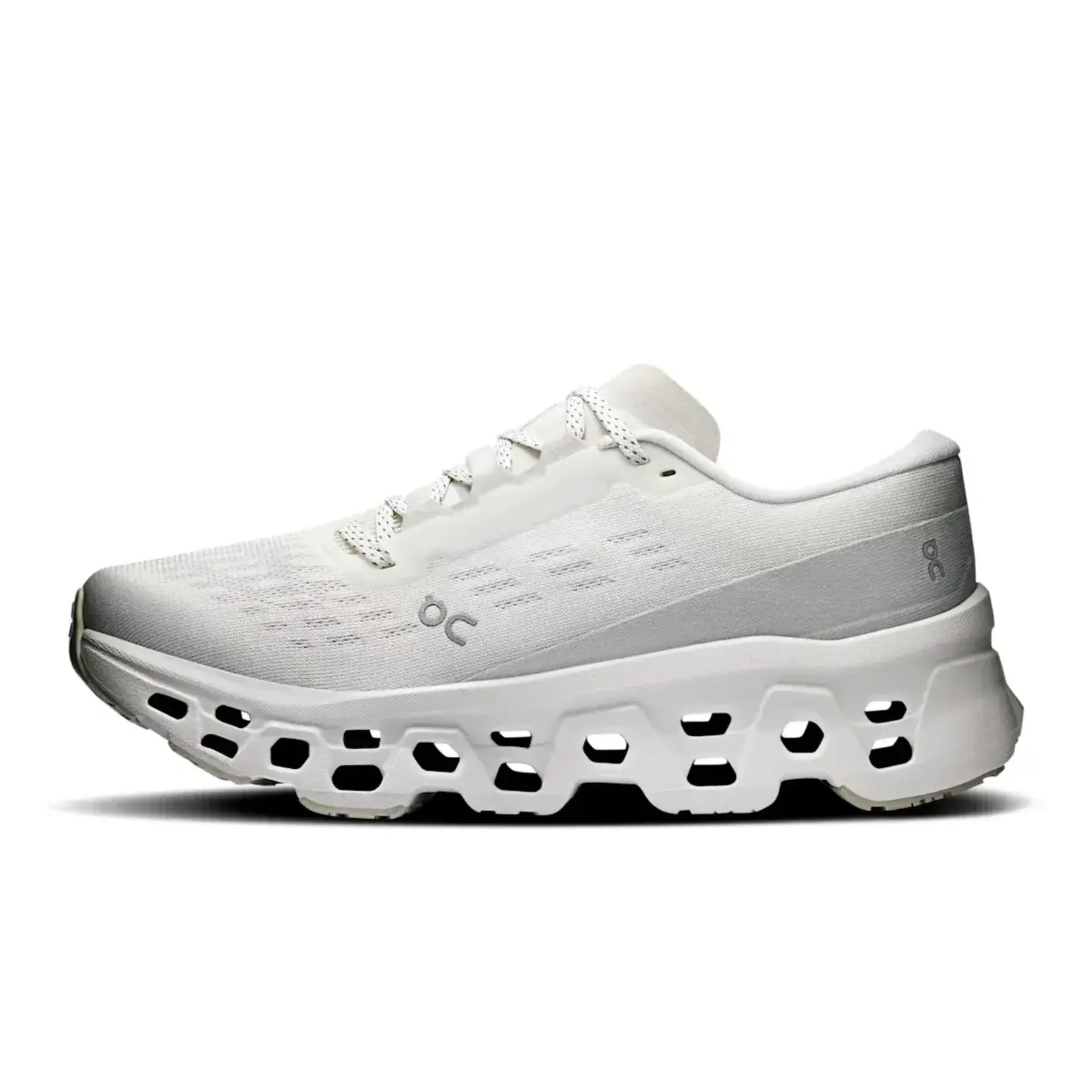 On Cloud Cloudmonster 3 - White/Wolf Mujer