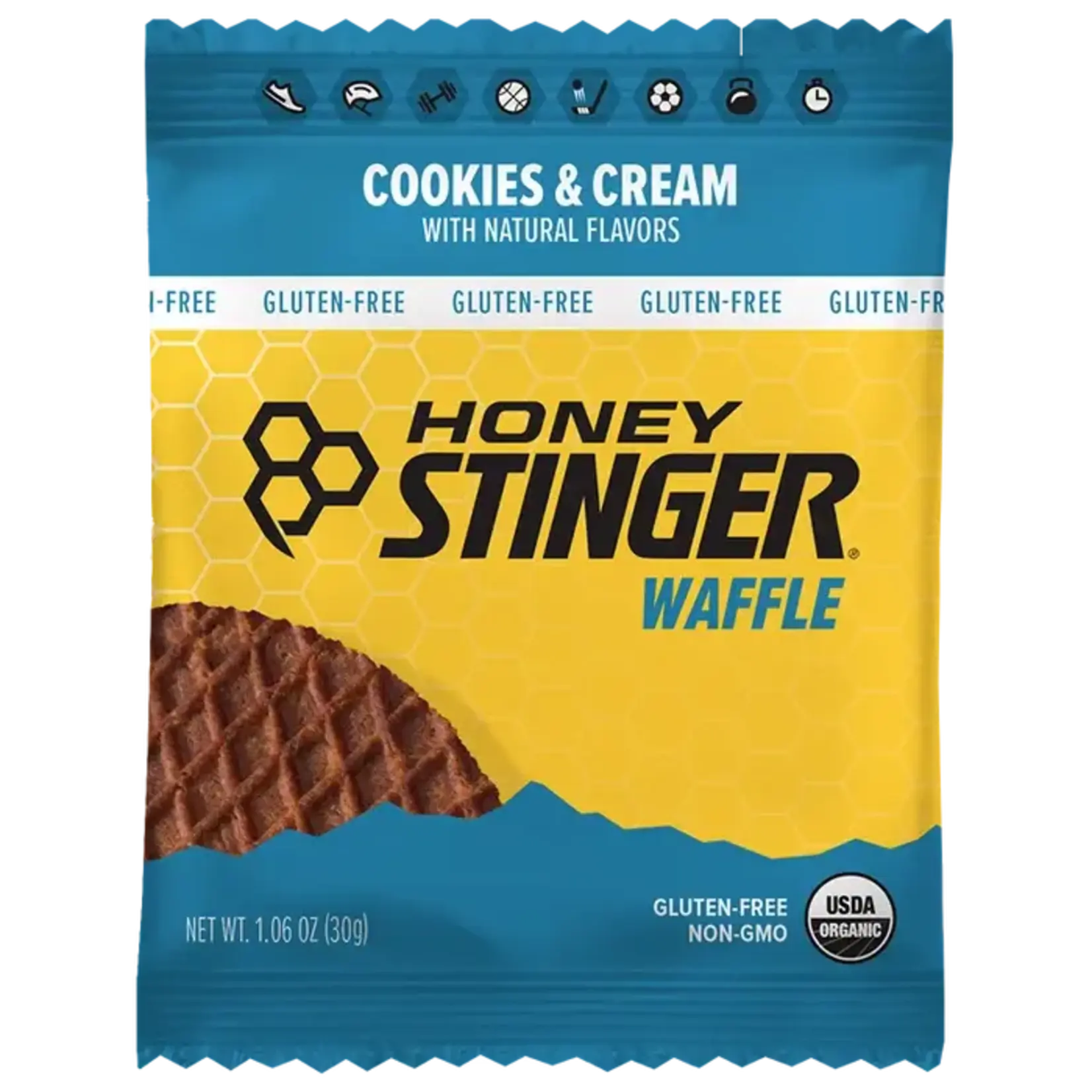 Honey Stinger Honey Stinger Gluten Free Waffle Cookies & Cream 28.5gr