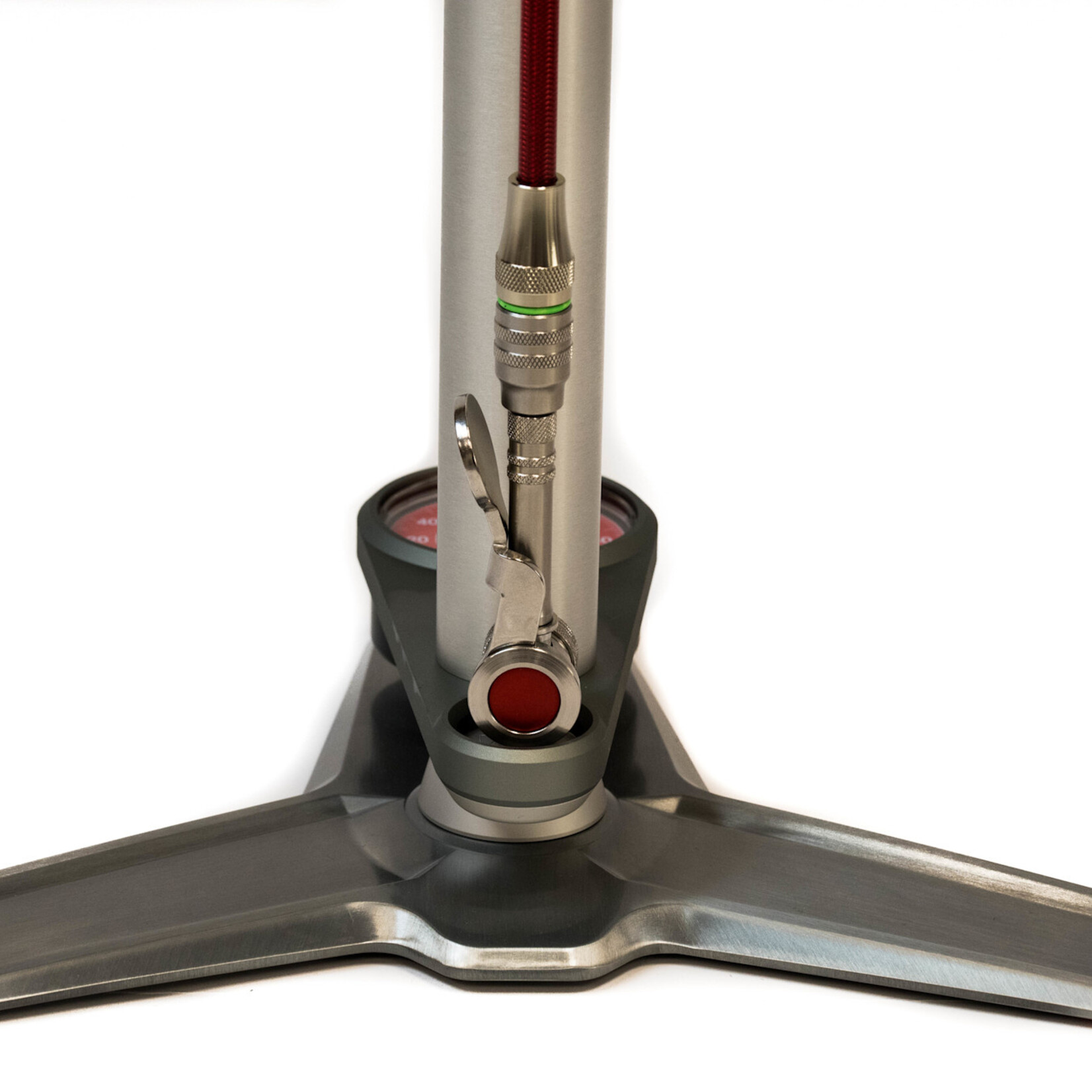 Silca Silca Super Pista Ultimate 'Hiro' Edition.  160psi gauge, Red Stainless hose Hiro V.2 locking chuck