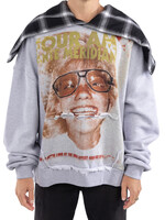 4our AM 4our AM / Rey Valera Youth Hoodie with Convertible Plaid Hood