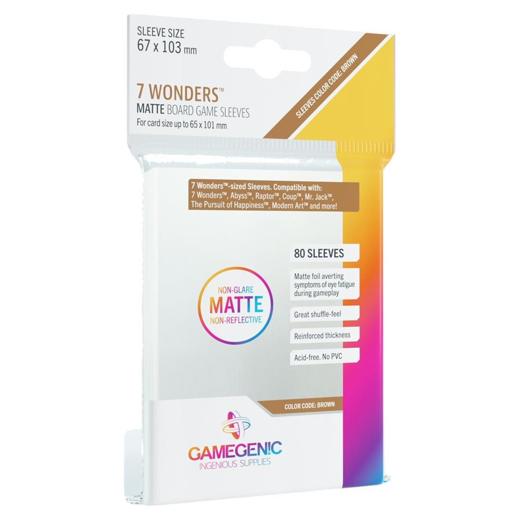 Gamegenic GameGenic Matte Sleeves 7 Wonders