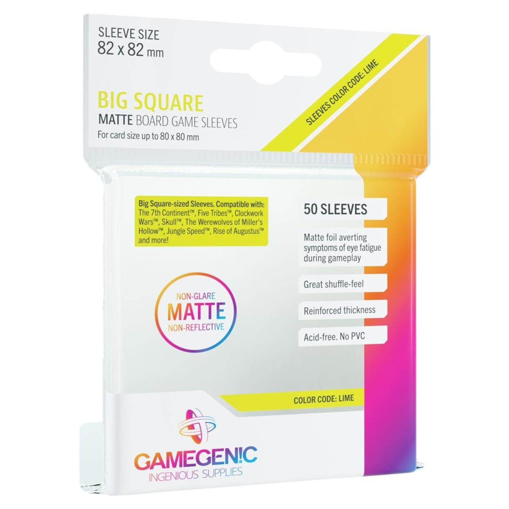 Gamegenic GameGenic Matte Sleeves Big Square