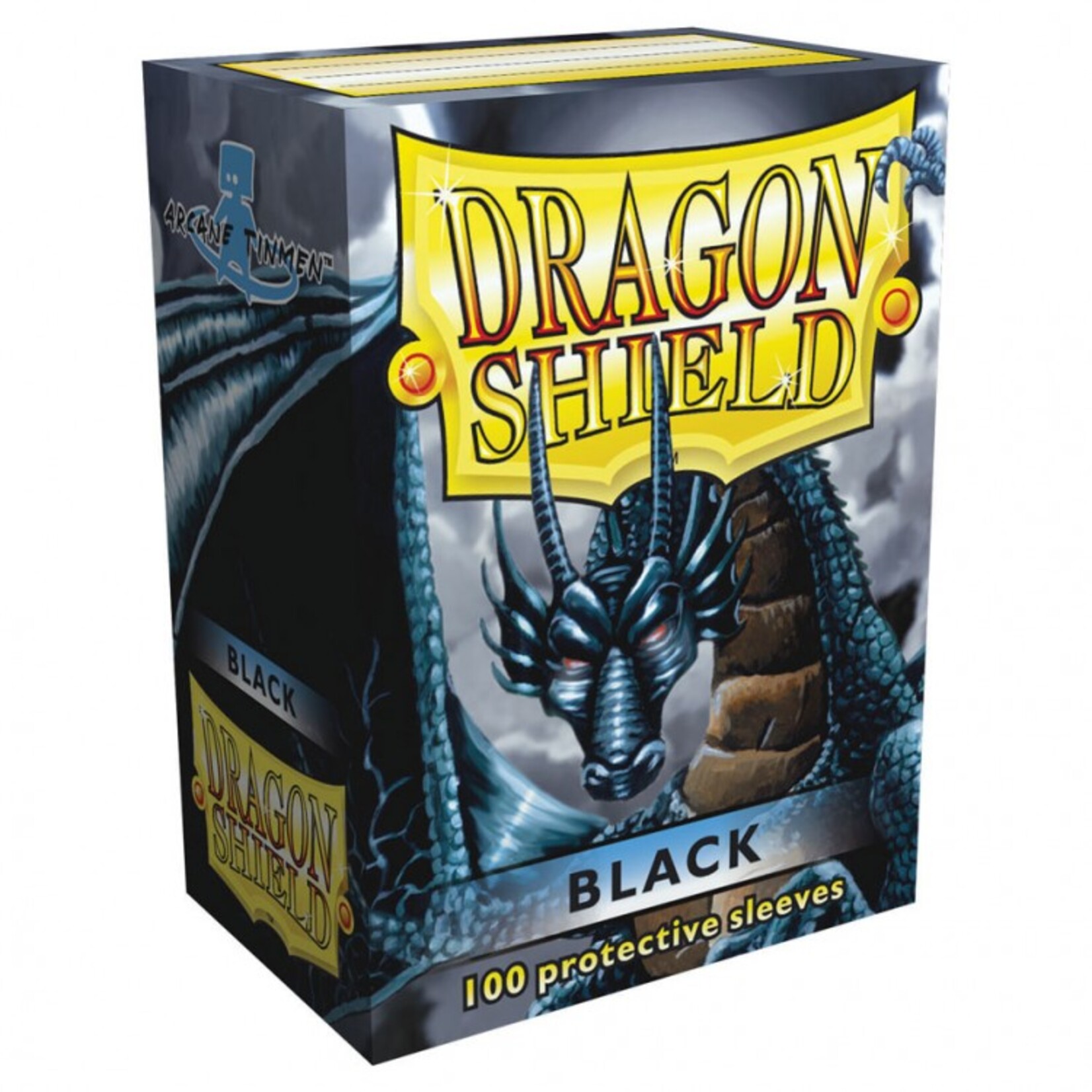 Arcane Tinmen Dragon Shield Standard Classic Sleeves Black 100 ct