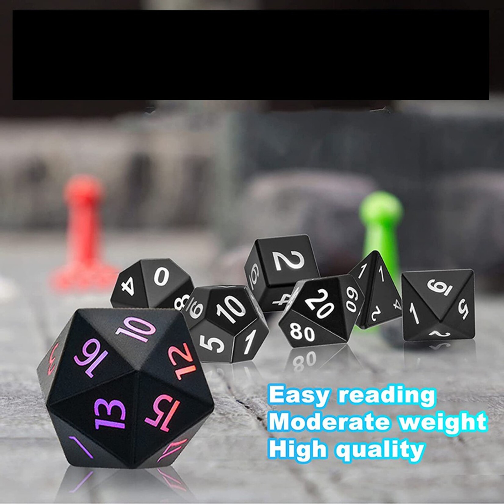Dice Habit Dice Habit LED Dice Set Standard Polyhedral 7 die set