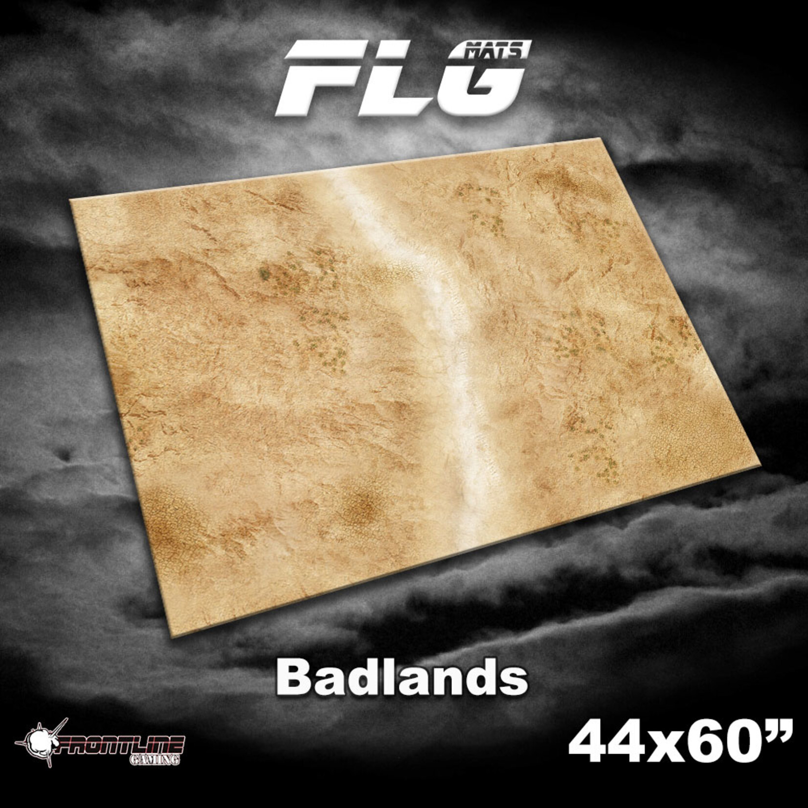 Frontline Gaming 44 x 60 in FLG Mat Badlands 1