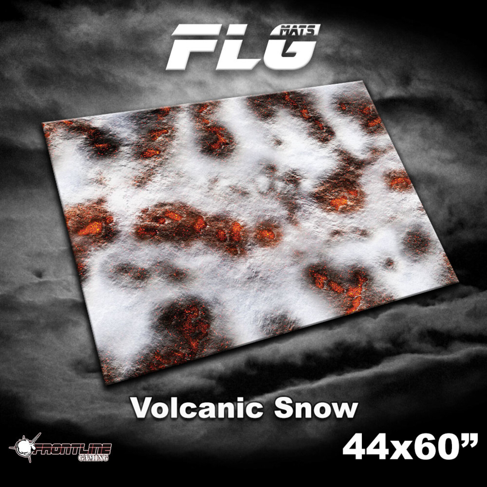 Frontline Gaming 44 x 60 in FLG Mat Volcanic Snow