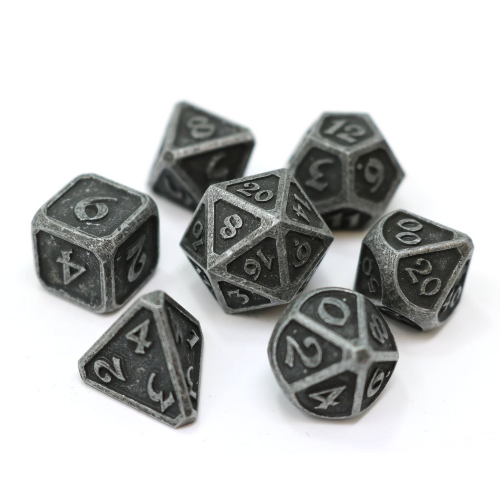 Die Hard Dice Die Hard Mythica Dark Iron Metal Polyhedral 7 die set