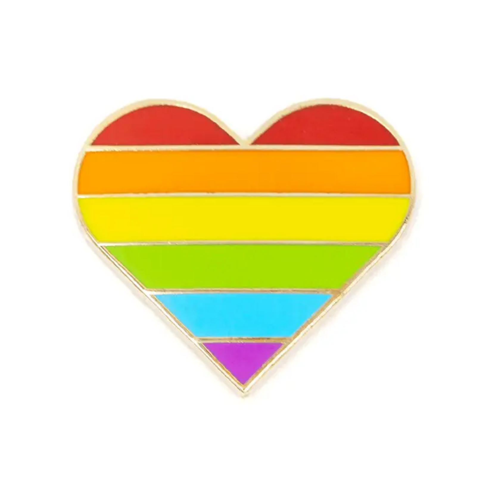 These Are Things Rainbow Pride Heart Enamel Pin