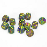 Chessex Chessex Festive Rio with Yellow 16 mm d6 12 die set