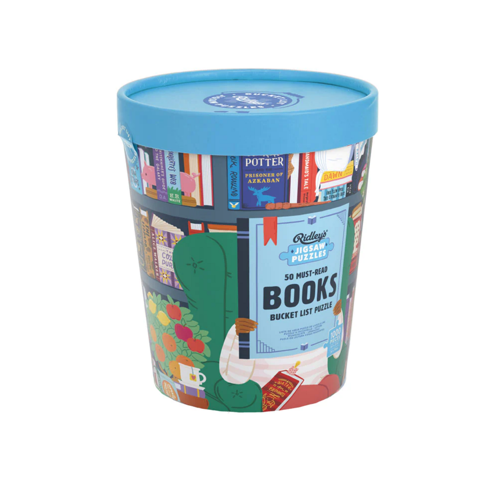 Ridley's Games 1000 pc Puzzle 50 Must-Read Books of the World Bucket List