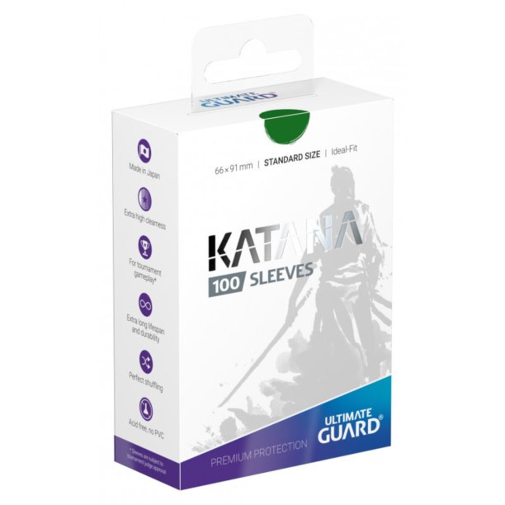Ultimate Guard Ultimate Guard Katana Sleeves Standard 100 ct Green