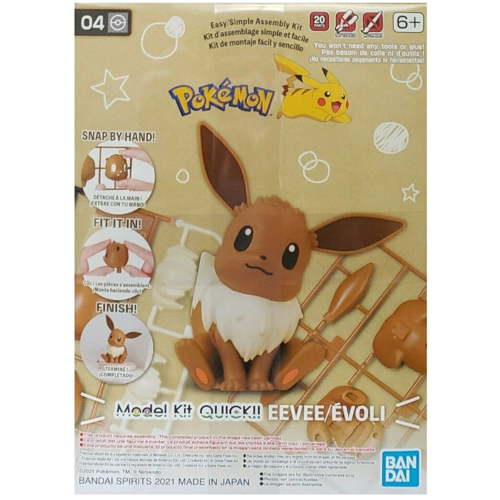 Bandai Pokemon Model Kit 04 Eevee