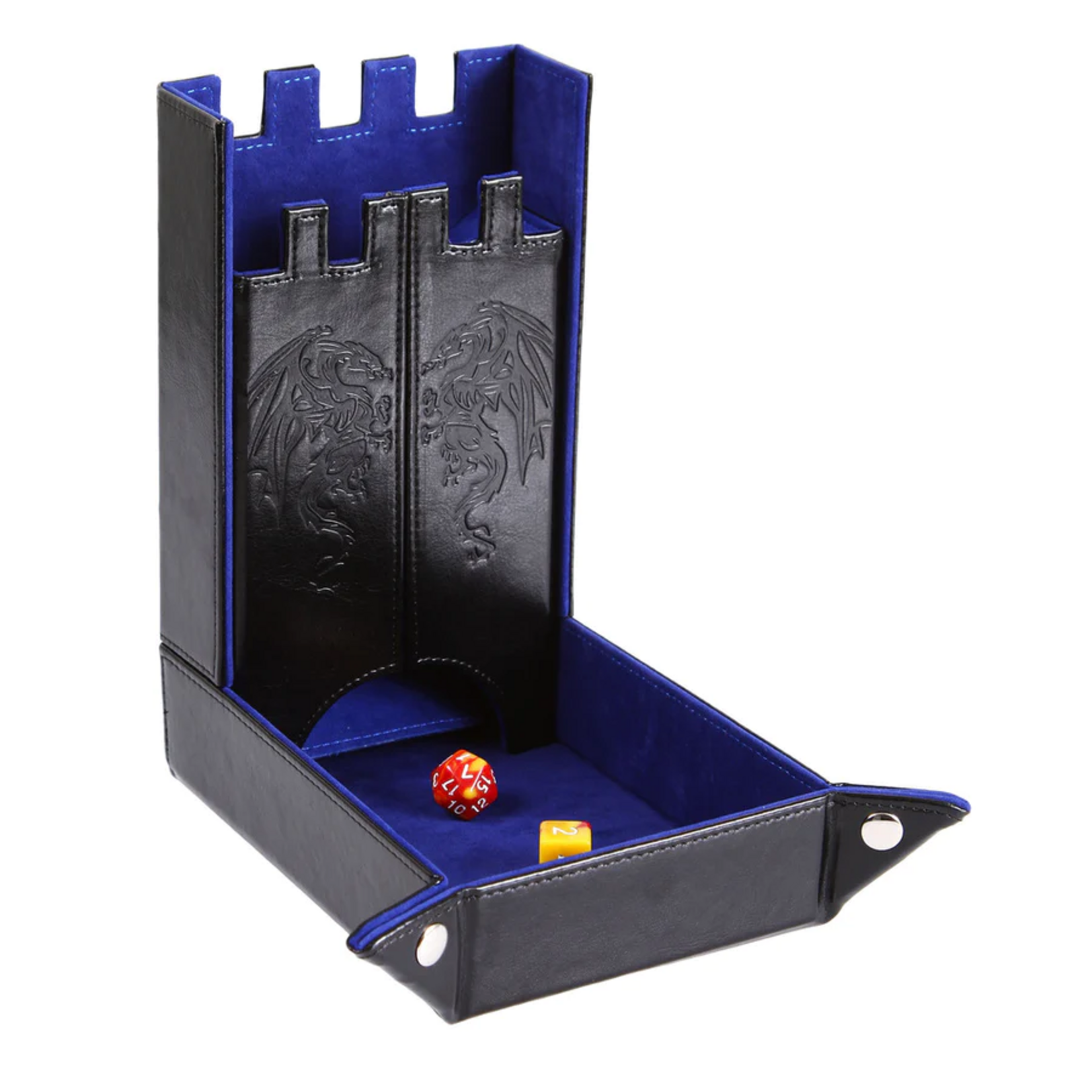 Forged Forged Draco Castle Dice Tower and Tray Blue