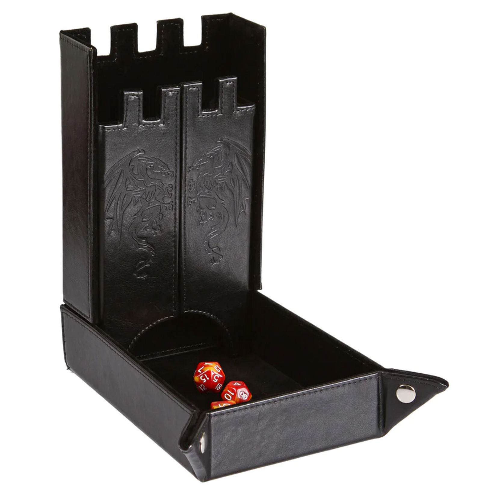 Forged Forged Draco Castle Dice Tower and Tray Black
