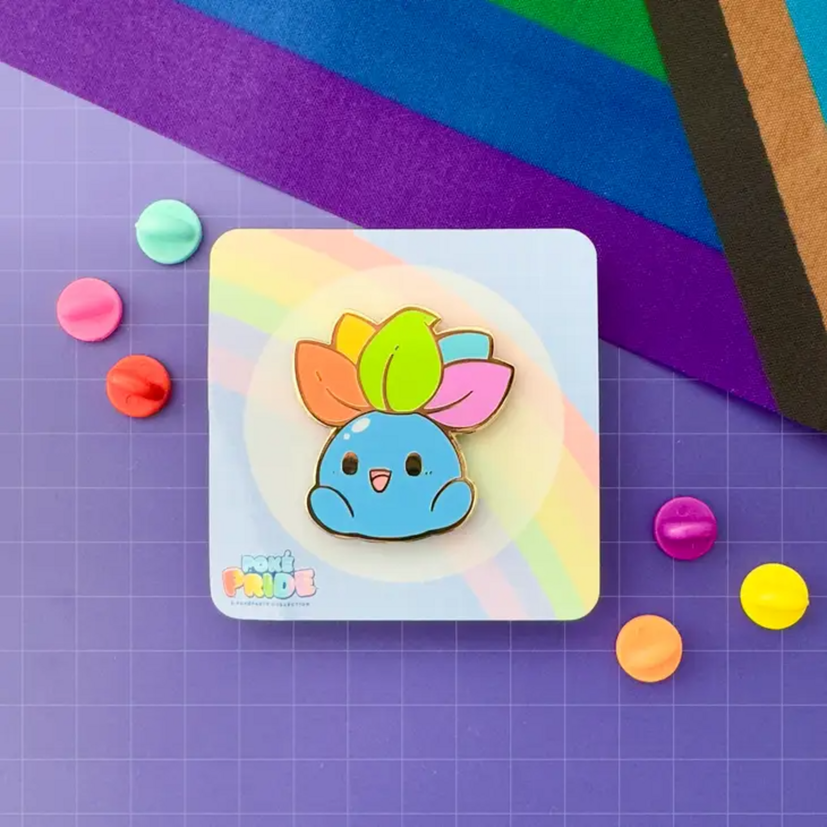 HeyyoJojo Oddish Pokepride Enamel Pin