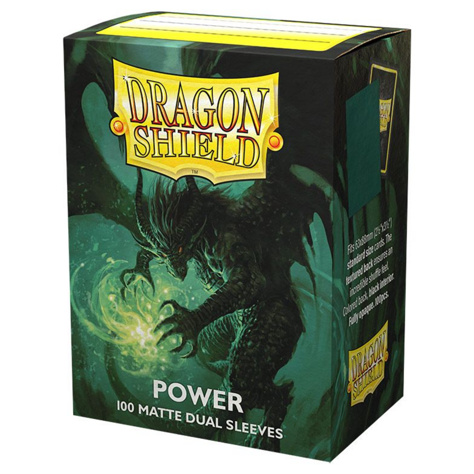 Arcane Tinmen Dragon Shield Standard Matte Dual Sleeves Power Metallic 100 ct