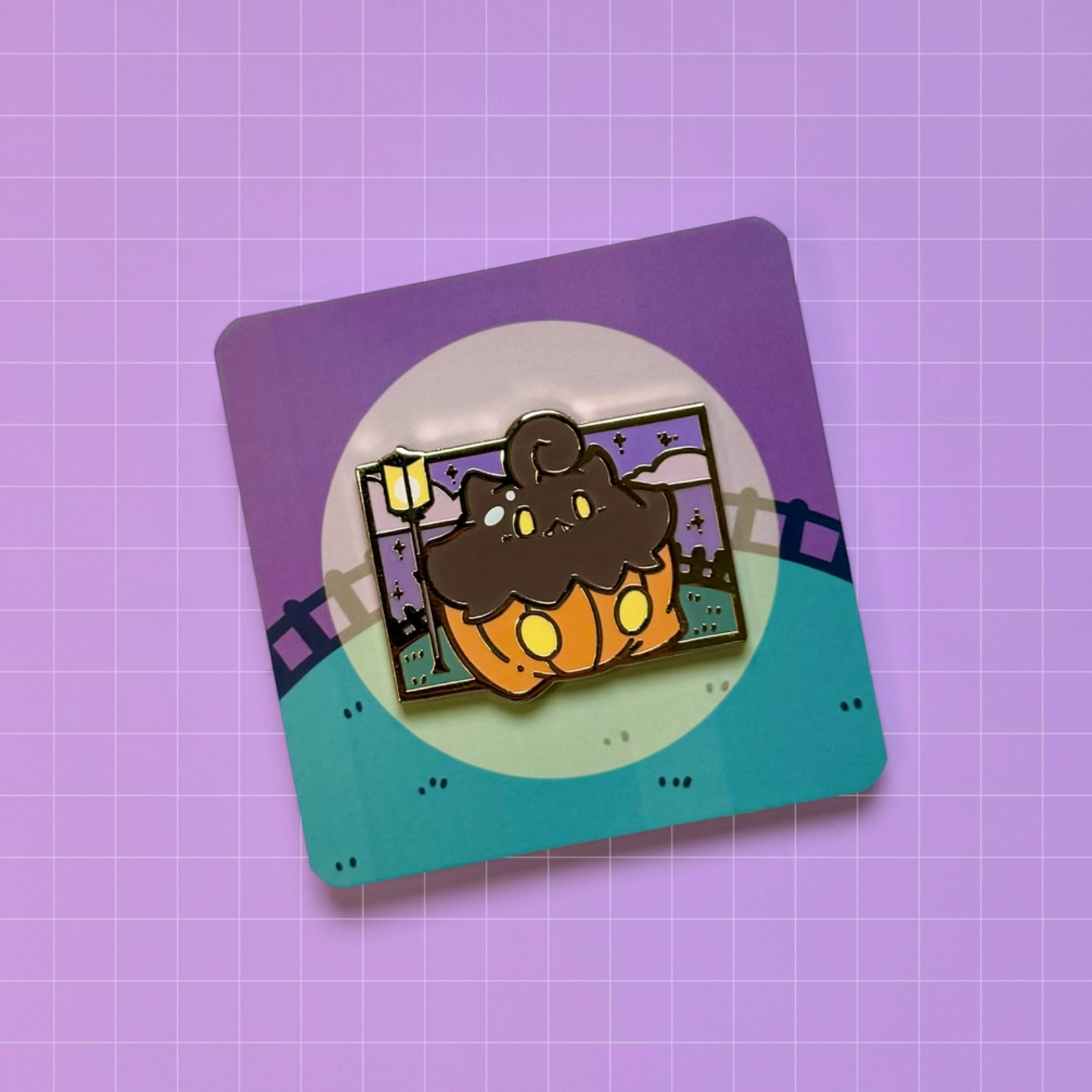HeyyoJojo Pokemon Pumpkaboo Party Friend Enamel Pin