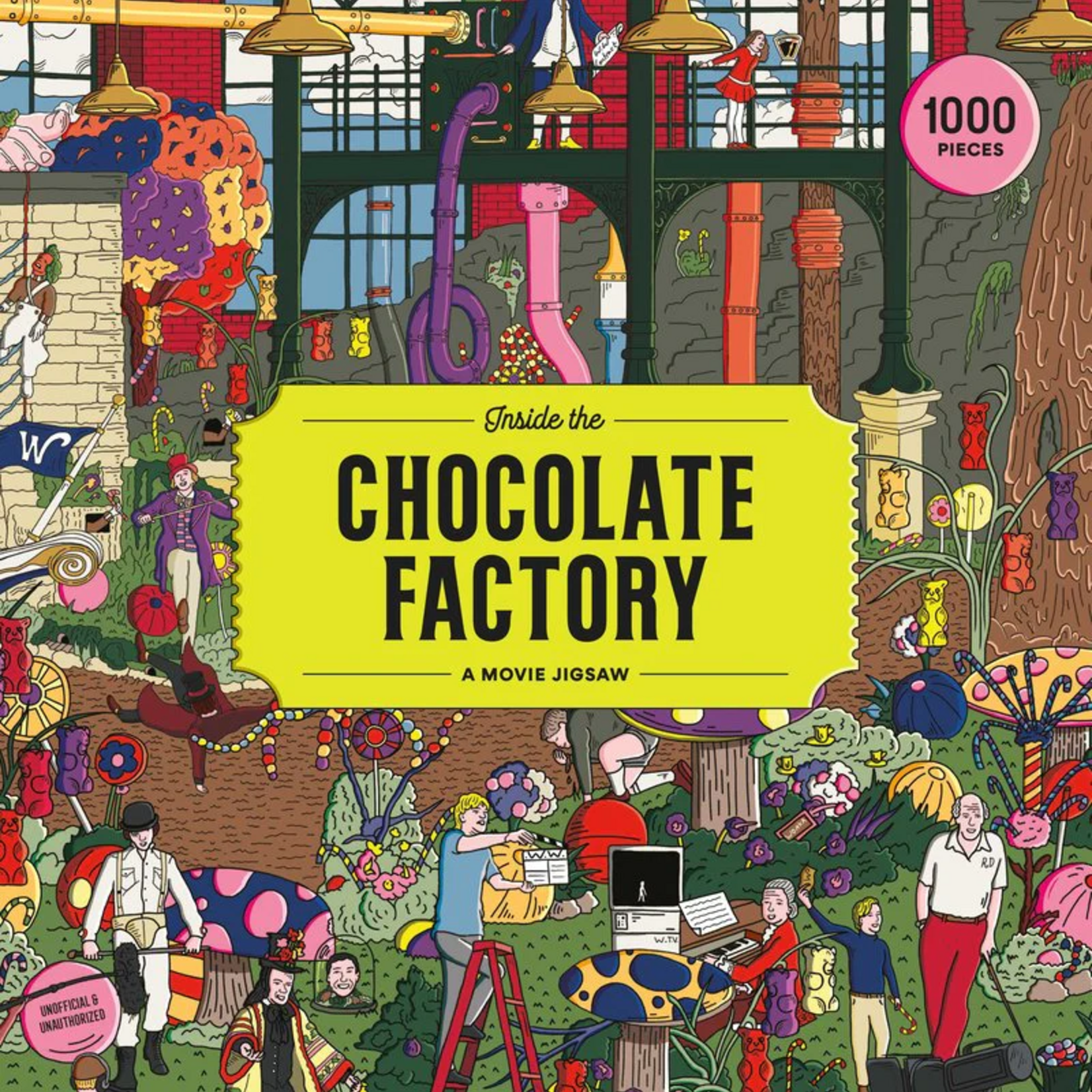 Chronicle Books 1000 pc Puzzle Inside the Chocolate Factory A Movie Jigsaw