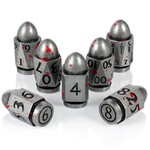 Dice Habit Dice Habit Bullet Blood and Iron Metal and Enamel Polyhedral 7 die set