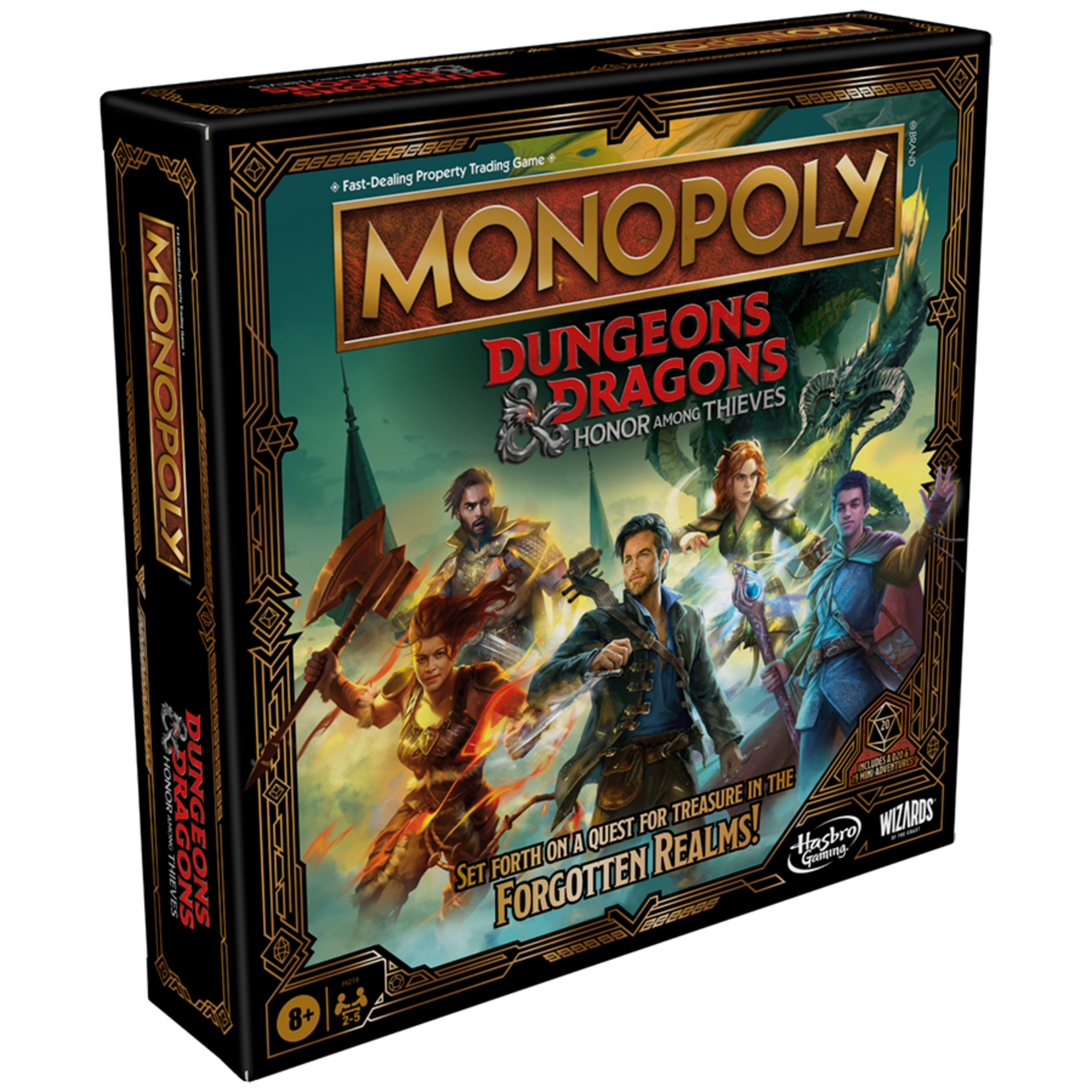 Wizards of the Coast Monopoly Dungeons and Dragons Honor Among Thieves