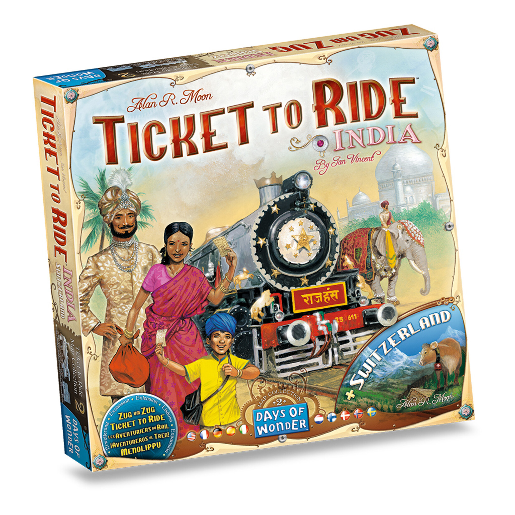 Days of Wonder Ticket to Ride Map Collection 2 India and Switzerland