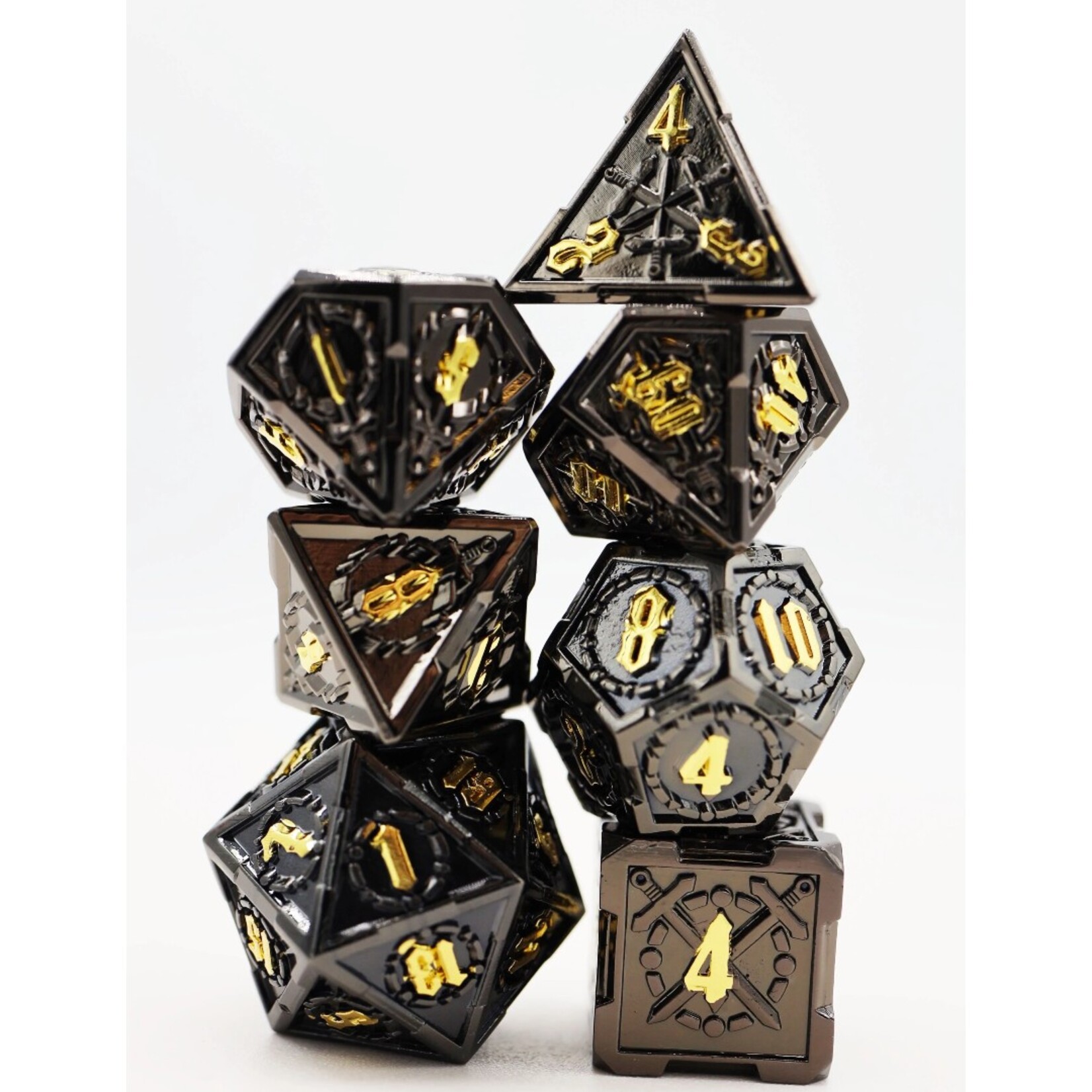 Foam Brain Games Demonic Sword Metal 7 die set