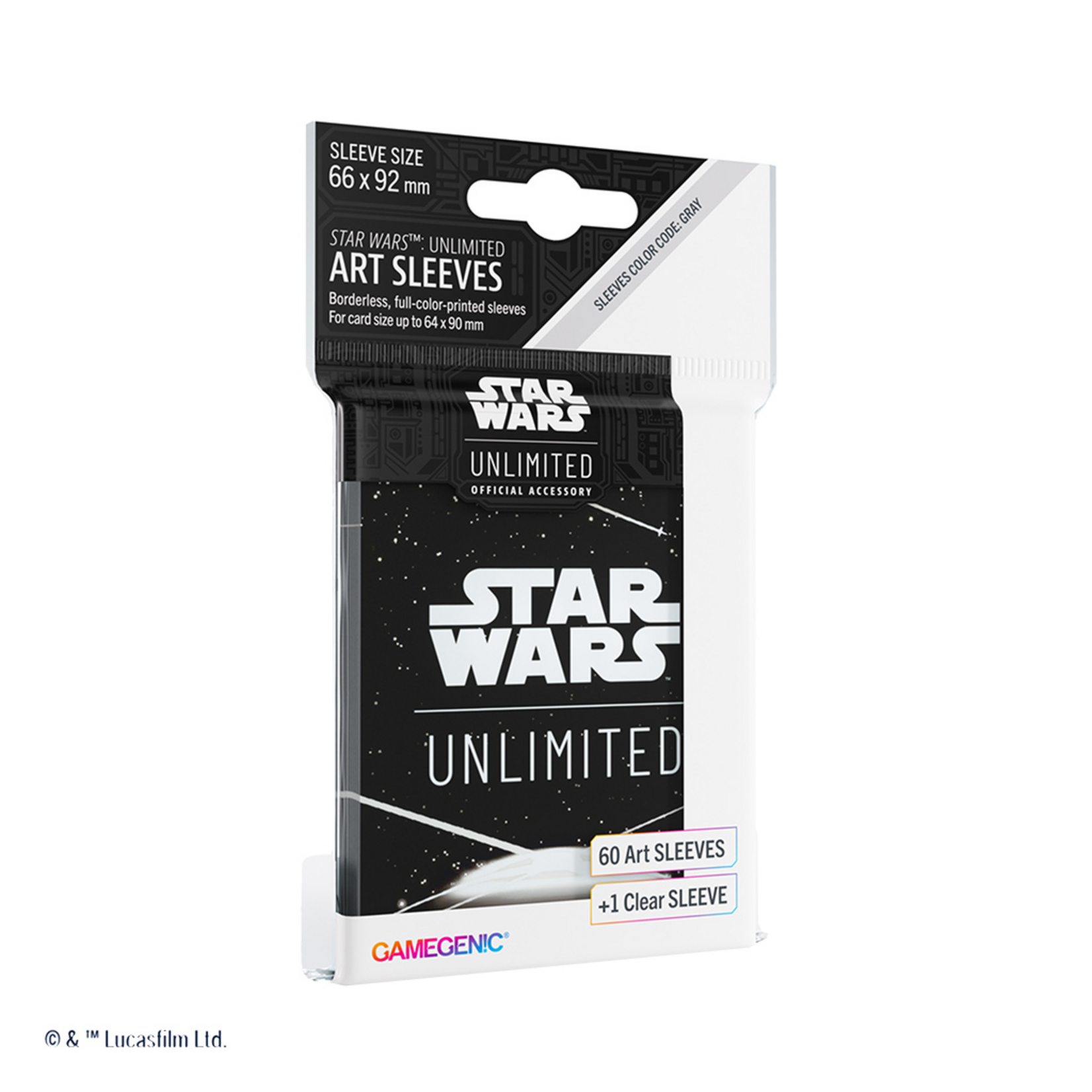 Gamegenic GameGenic Star Wars Unlimited Art Sleeves Card Back White 60 ct