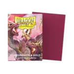 Arcane Tinmen Dragon Shield Sleeves Matte Dual Pomegranate Gold 100 ct