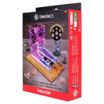 Enhance Gaming Tabletop LED Dice Tower and 7 Set Clear Dice
