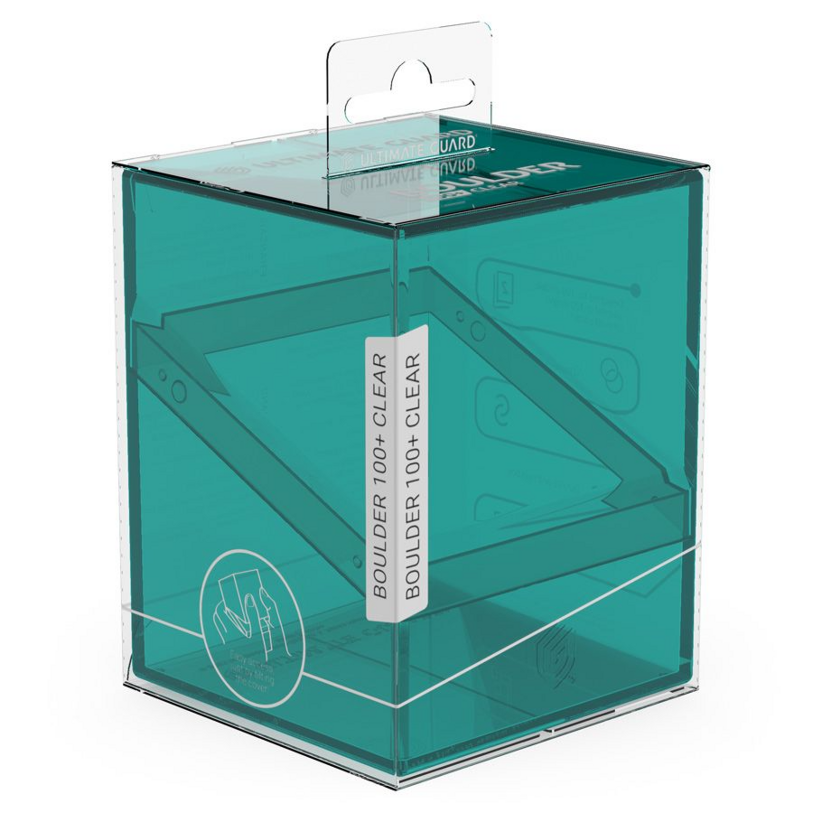Ultimate Guard Ultimate Guard Boulder Deck Case 100+ Clear Malachite
