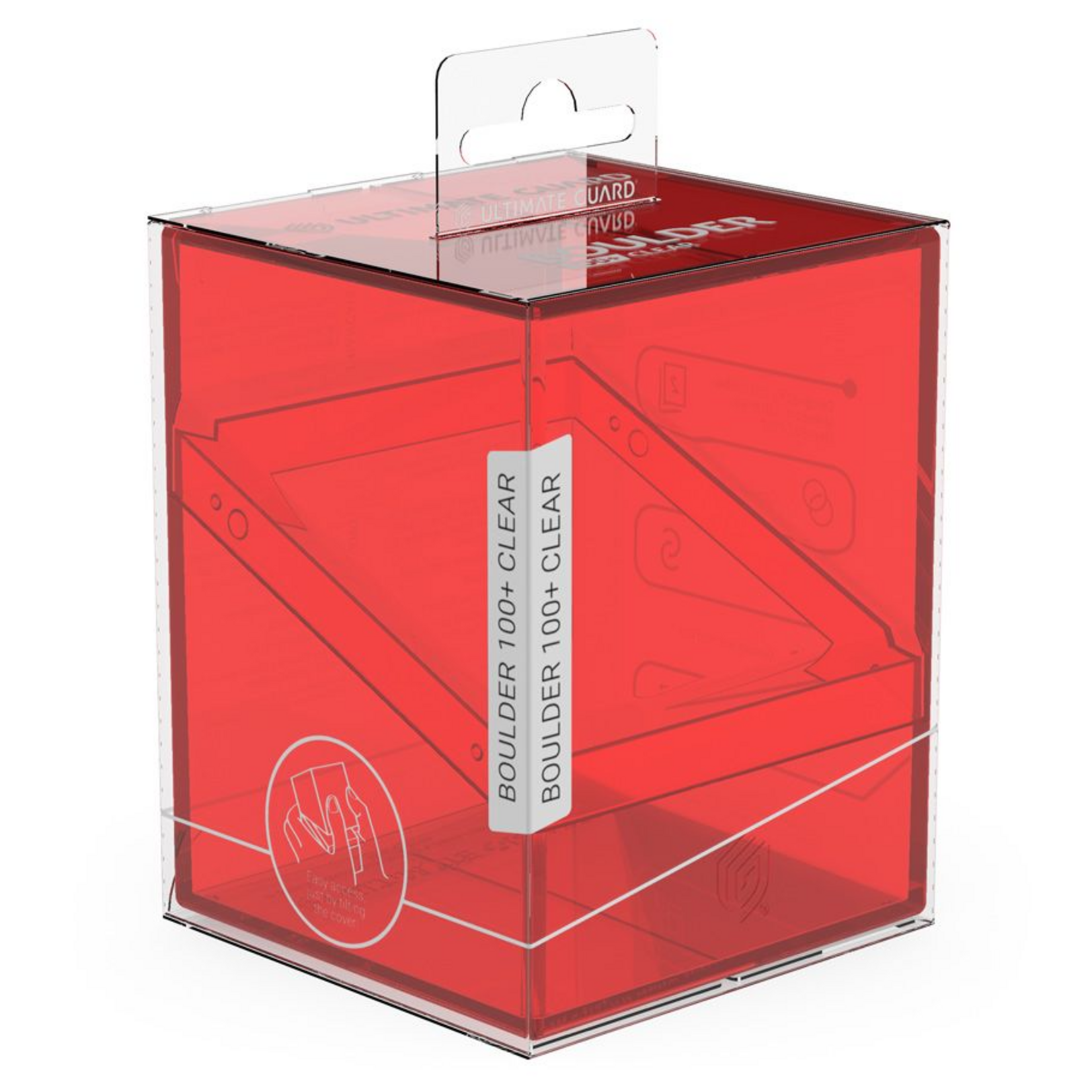 Ultimate Guard Ultimate Guard Boulder Deck Case 100+ Clear Ruby