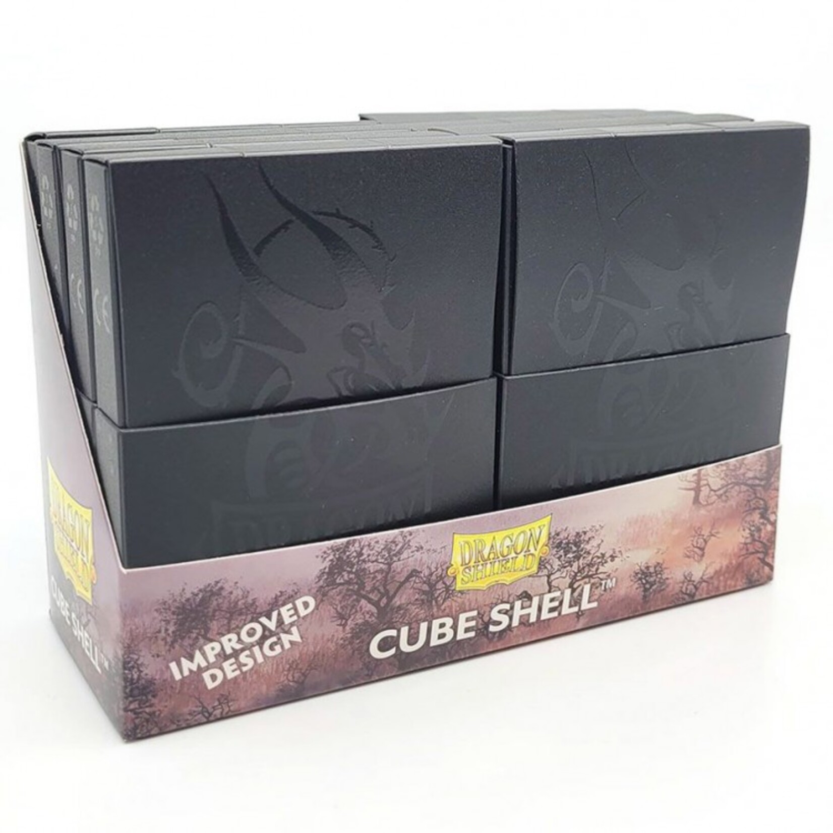 Arcane Tinmen Dragon Shield Cube Shell Deck Box Shadow Black 8 ct