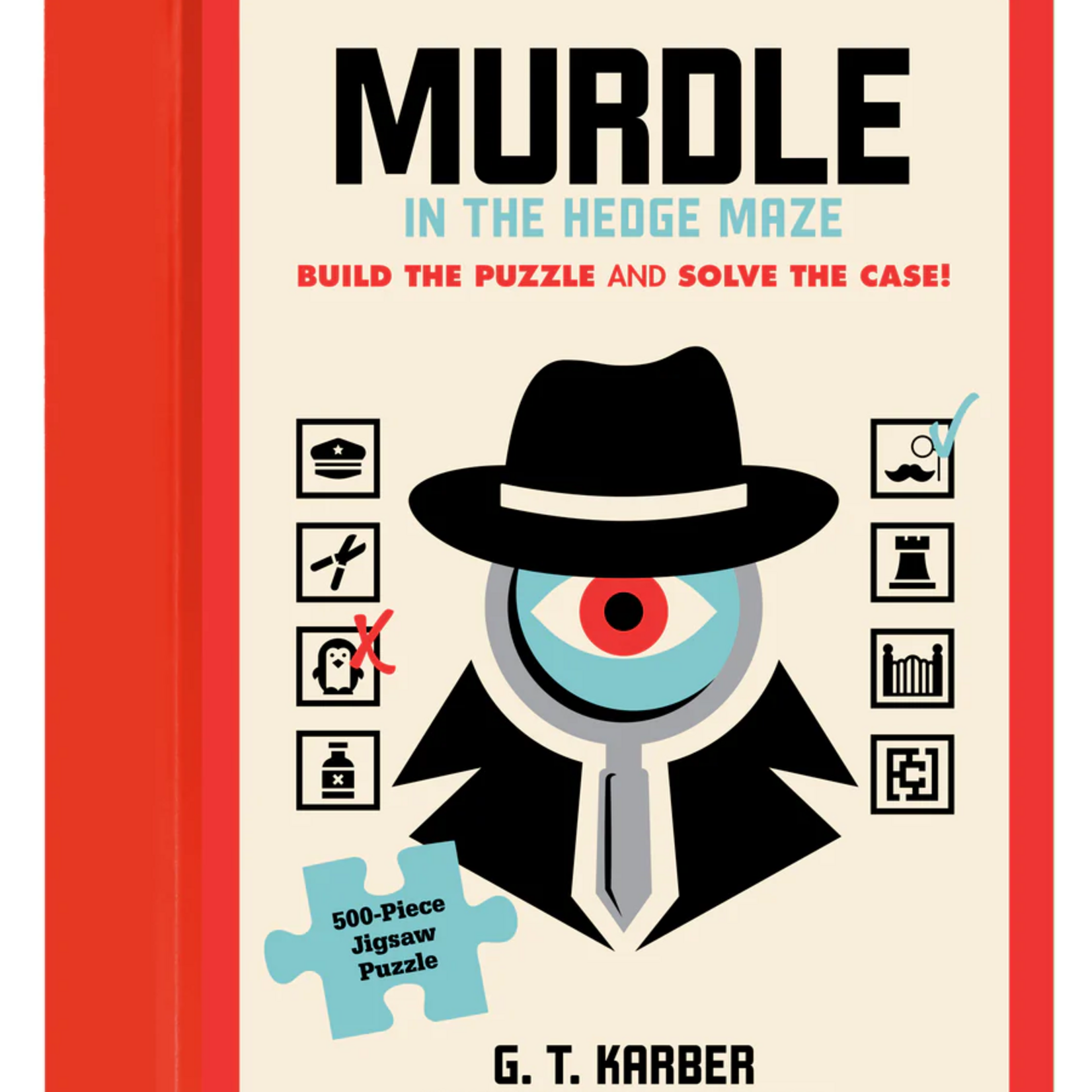 Chronicle Books 500 pc Puzzle Murdle in the Hedge Maze