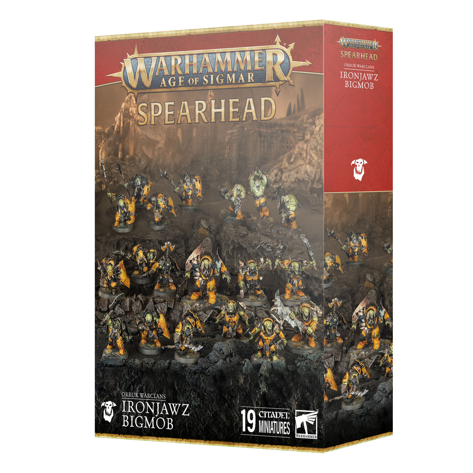 Games Workshop Warhammer Age of Sigmar Spearhead Orruk Warclans Ironjawz Bigmob